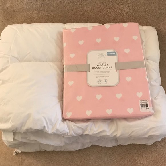 Pottery Barn Kids Other Pottery Barn Kids Toddler Duvet And Heart